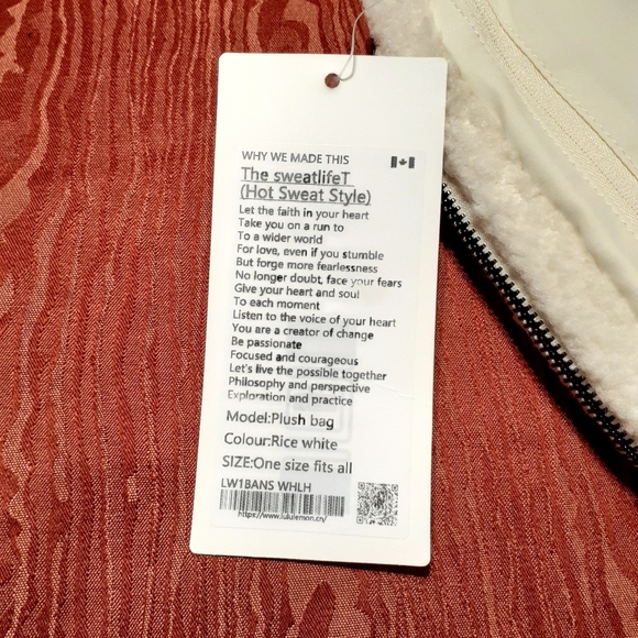 Lululemon Everywhere Athletica Fleece Belt Bag Ivory Trench Fanny Pack NWT - Picture 12 of 13